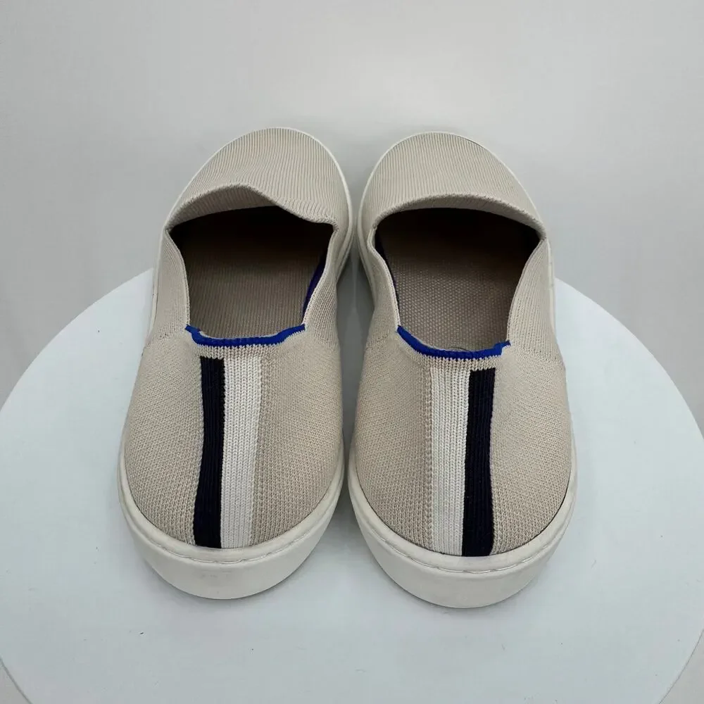 Rothy's shoes women's 10.5 The Original Slip On sneaker loafer knit flat beige